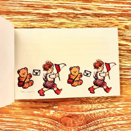 Postbear メモ帳  （郵便配達くま メモ帳）