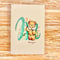 25K-13: \"M (with bear)\" postcard