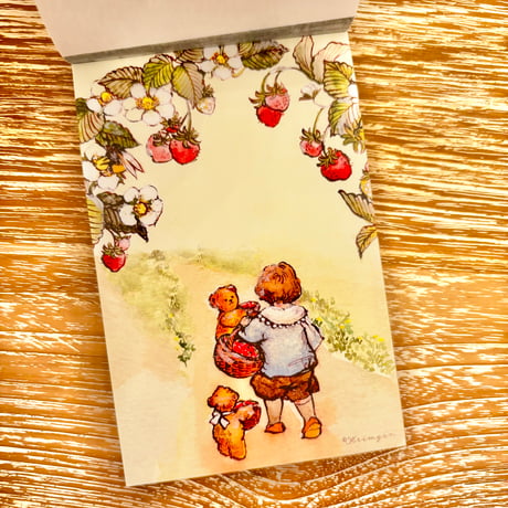 Strawberry Picking メモ帳  （いちご狩りメモ帳）