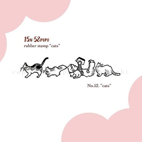 No.52: cats ハンコ