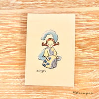 25K-24: "2 + Girl" postcard