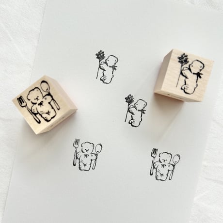 No.193: Bear with Berries (木の実くま）ハンコ