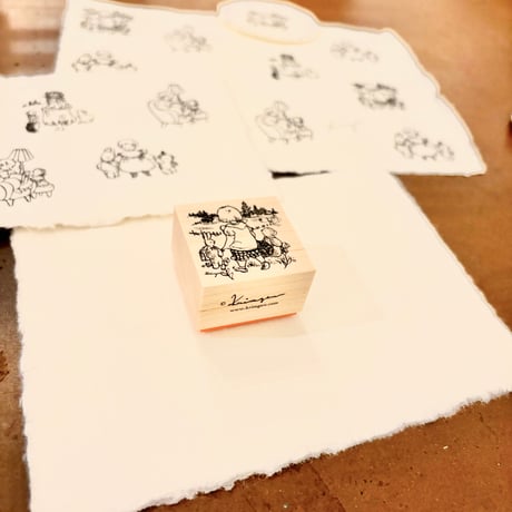 No. 254 "Farm" rubber stamp