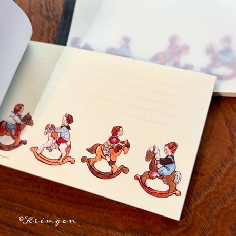"Rocking Horses"  memo pad メモ帳