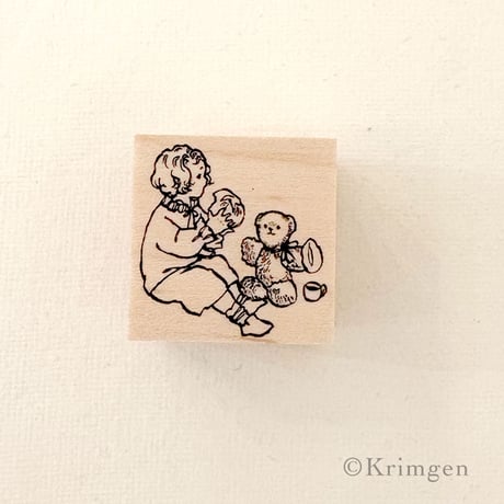 No.281: "Eating Bread" Stamp （パンを食べる ハンコ）