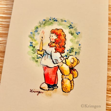25K-51: "Light a Candle" postcard （火を灯すポストカード）