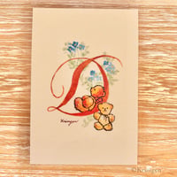 25K-54: "D"  postcard