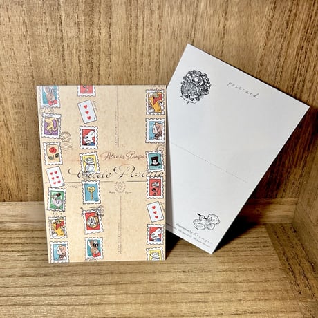 復刻版ポストカード "Alice in Stamps"
