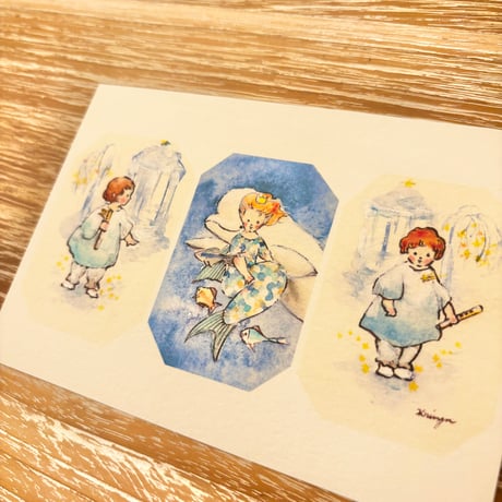 24K-22: The Little Mermaid postcard（人魚姫のポストカード）