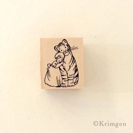 No.283: "Tiger and Girl" Stamp （虎と少女 ハンコ）
