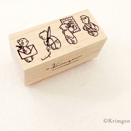 No.271: "Letters & Bears" Stamp （手紙とくまたちのハンコ）