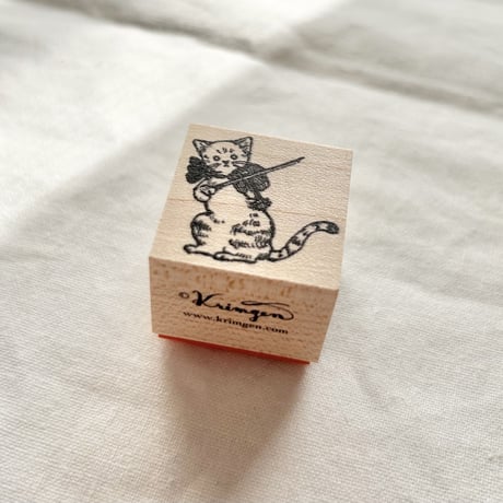 No.196: Violin Cat （バイオリンを弾く猫）ハンコ