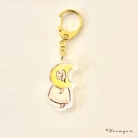 アクリルキーホルダー「月の子」(Acrylic Charm)