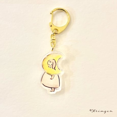 アクリルキーホルダー「月の子」(Acrylic Charm)