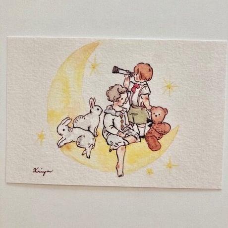 Moon Boat ポストカード