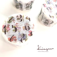 Flowers & Numbers マスキングテープ