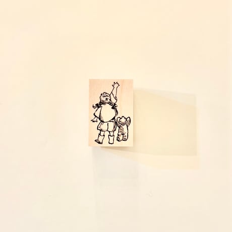 No. 260 "Reaching" rubber stamp （手を伸ばすハンコ）