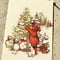 Christmas with Rabbits ポストカード