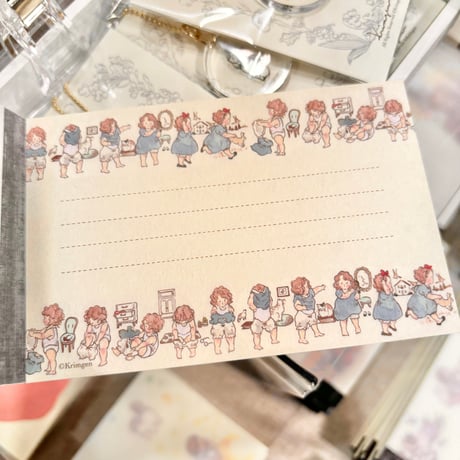 "outfits" memo pad  お着替えメモ帳
