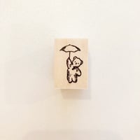 傘とくま ハンコ