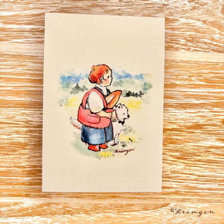 25K-16: "Shopping Breads" postcard