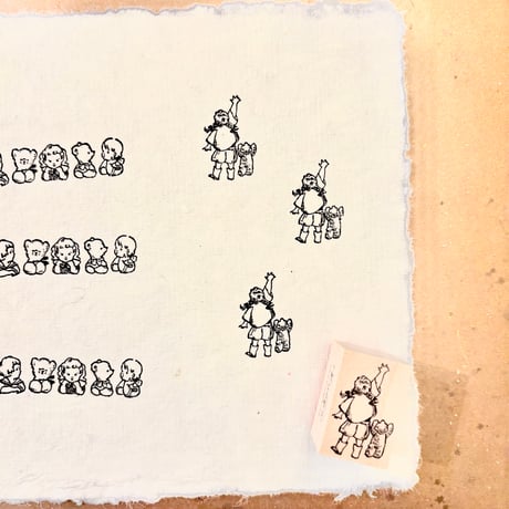 No. 260 "Reaching" rubber stamp （手を伸ばすハンコ）