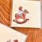 \"Boy on Rocking Horse\"  square memo pad メモ帳