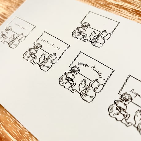 No.220: Landscape Frame Stamp （風景のフレームハンコ）