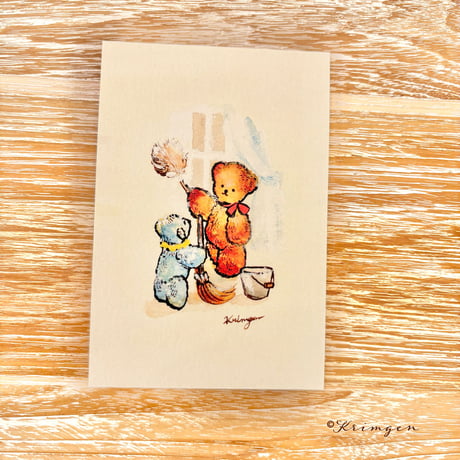 25K-21: "Cleaning" postcard