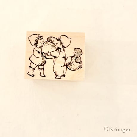 No. 258 "Carrying Acorn" rubber stamp