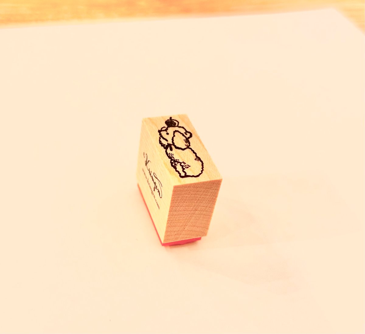 Apple Bear” Stamp （No.235) りんごのくまハンコ | Krimgen