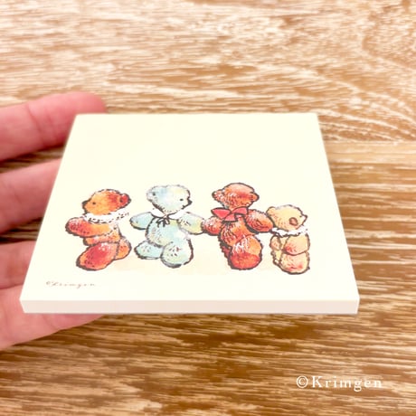 "Happy Bears" memo pad