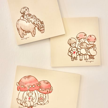 "Mushroom House"  memo pad