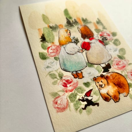 24K-16: Snow White and Rose Red postcard