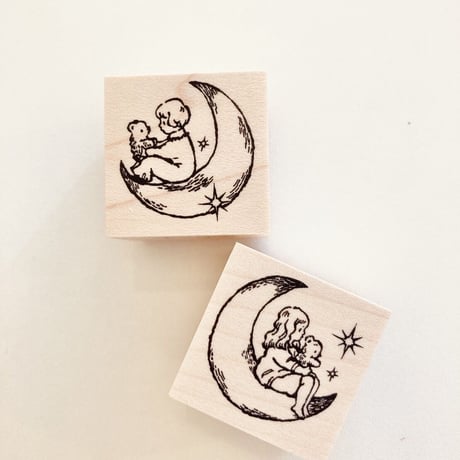 Boy on Moon Chair ハンコ (No.127)