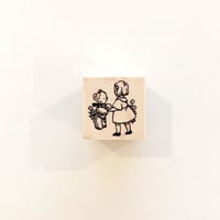 No.120: Bear and Girl (テディベアと少女) ハンコ