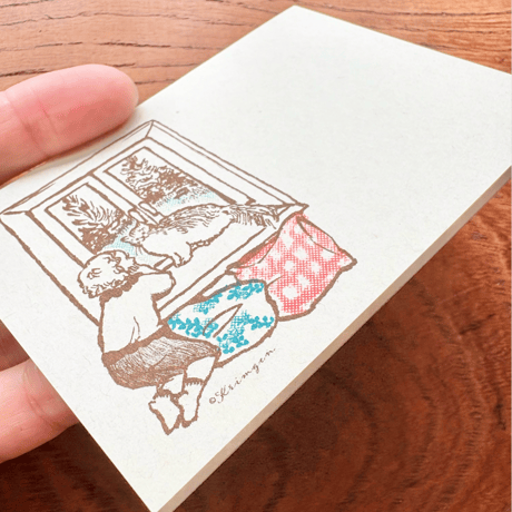 "Window (cat) "  memo pad
