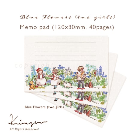 Blue Flowers (Two Girls) メモ帳