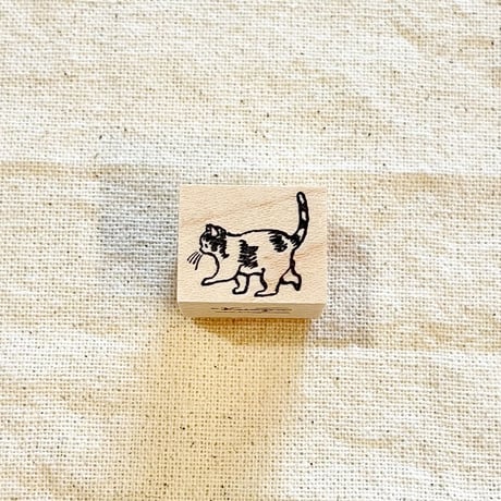 No.176: Walking Cat (歩くネコ)　ハンコ