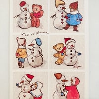 Snowmen ポストカード