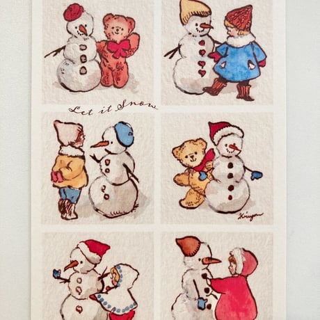 Snowmen ポストカード