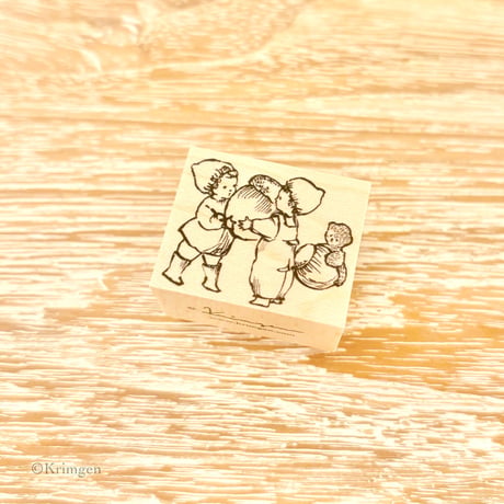 No. 258 "Carrying Acorn" rubber stamp