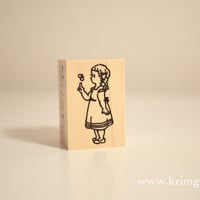 少女とちょうちょ　ハンコ