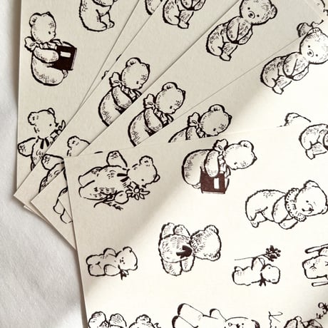 Teddy Bears (monochrome) ポストカード
