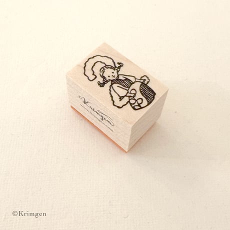 No.284: "2 + Girl" Stamp （２と女の子の ハンコ）