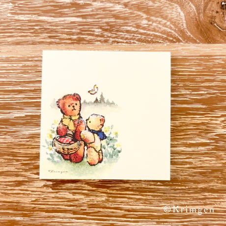 "Bears Shopping" memo pad