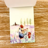 Lavender Fields memo pad  （ラベンダーの野原メモ帳）