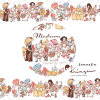 Mushrooms マスキングテープ