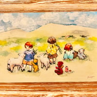 Three Kids watching clouds ポストカード