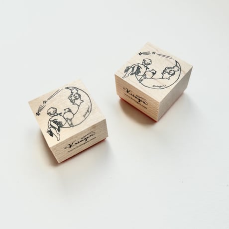 No.219: Moon and Star Frame Stamp （月と星のフレームハンコ）